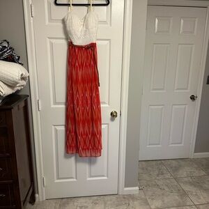 Lily Rose Boho Lace Bodice Maxi Dress ✨ Ikat Print